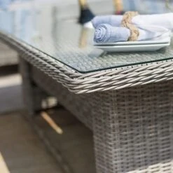 Maze Rattan Oxford Corner Dining Set With Ice Bucket & Rising Dining Table -Eden Yard Zone 401760 10