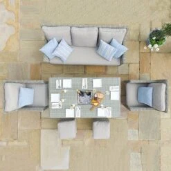 Maze Rattan Oxford Sofa Dining Set With Ice Bucket & Rising Table 25 Maze Rattan Oxford Sofa Dining Set With Ice Bucket & Rising Table -Eden Yard Zone 401761 5