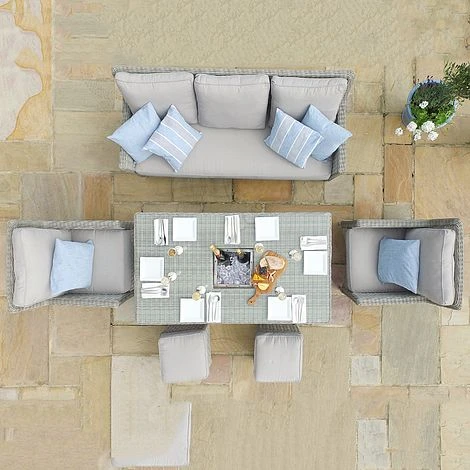 Maze Rattan Oxford Sofa Dining Set With Ice Bucket & Rising Table 12 Maze Rattan Oxford Sofa Dining Set With Ice Bucket & Rising Table - Image 10