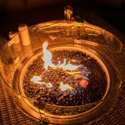 Maze Rattan Oxford Royal Corner Dining Set With Firepit Table -Eden Yard Zone 403052 6