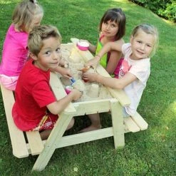 Soulet Childrens Wooden Picnic Table With Sandpit 13 Soulet Childrens Wooden Picnic Table With Sandpit -Eden Yard Zone 782714 AMB 01