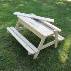 Soulet Childrens Wooden Picnic Table With Sandpit 15 Soulet Childrens Wooden Picnic Table With Sandpit -Eden Yard Zone 782714 ZOOM 02