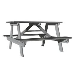 Soulet Childrens Garden Picnic Table Grey -Eden Yard Zone 783568 DET 10