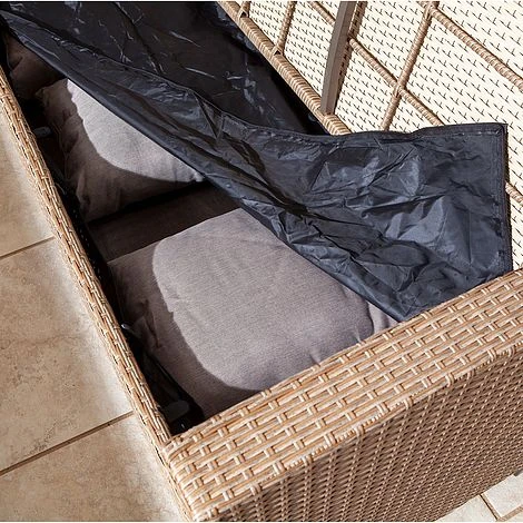 Rowlinson Garden Deluxe Rattan Corner Sofa Dining Set 8 Seat Oatmeal 12 Rowlinson Garden Deluxe Rattan Corner Sofa Dining Set 8 Seat Oatmeal - Image 10