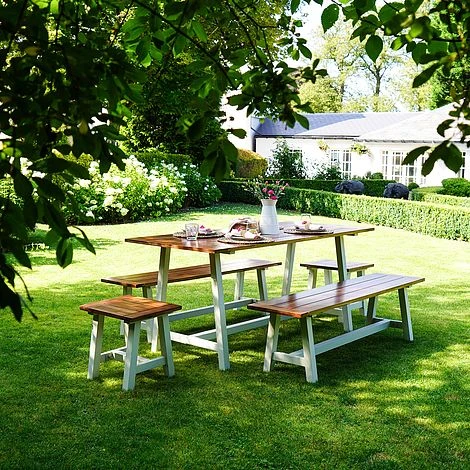 Broadway Acacia Wood 5 Piece Furniture Set 4 Broadway Acacia Wood 5 Piece Furniture Set - Image 2