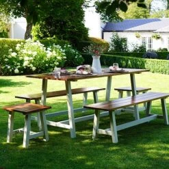 Broadway Acacia Wood 5 Piece Furniture Set 9 Broadway Acacia Wood 5 Piece Furniture Set -Eden Yard Zone BFS180 3 copy