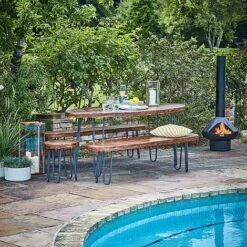 Borough Acacia Wood 5 Piece Furniture Set 7 Borough Acacia Wood 5 Piece Furniture Set -Eden Yard Zone BOFS180 1 copy