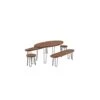 Borough Acacia Wood 5 Piece Furniture Set 2 Borough Acacia Wood 5 Piece Furniture Set -Eden Yard Zone BOFS180 copy