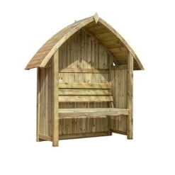 Waltons Wooden Arch Top Garden Pressure Treated Arbour Seat 12 Waltons Wooden Arch Top Garden Pressure Treated Arbour Seat -Eden Yard Zone ESDXL21PT035 005