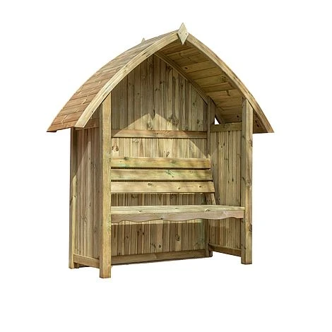 Waltons Wooden Arch Top Garden Pressure Treated Arbour Seat 6 Waltons Wooden Arch Top Garden Pressure Treated Arbour Seat - Image 4
