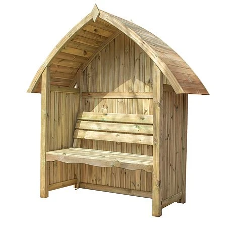 Waltons Wooden Arch Top Garden Pressure Treated Arbour Seat 8 Waltons Wooden Arch Top Garden Pressure Treated Arbour Seat - Image 6