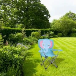 Idooka Kids' Folding Crocodile Camp Chair -Eden Yard Zone FC5000050.ELEPHANT.Lifestyle