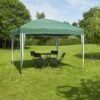 Pop Up Garden Gazebo Party Tent 3m X 3m Green 2 Pop Up Garden Gazebo Party Tent 3m X 3m Green -Eden Yard Zone FSGPRO LS
