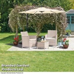 Seville Rattan Garden Bistro Set -Eden Yard Zone FURN BISTRATSG T39962