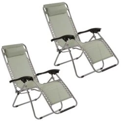 Garden Gear Zero Gravity Chair - Stone -Eden Yard Zone G0880 2