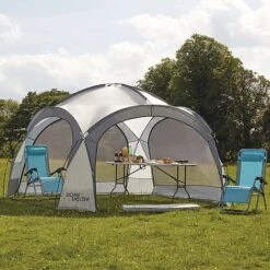 Garden Gear 3.9m Dome Event Shelter With Two Sunshade Walls -Eden Yard Zone G1155206201000x10003