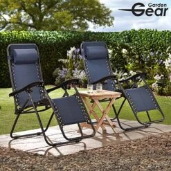Garden Gear Zero Gravity Chair - Navy -Eden Yard Zone G3725202000x200020LS20120With20logo