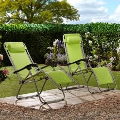 Garden Gear Zero Gravity Chair - Apple Green 13 Garden Gear Zero Gravity Chair - Apple Green -Eden Yard Zone G3728 LS3