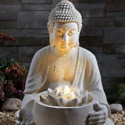 Serenity Serene Buddha Water Feature 9 Serenity Serene Buddha Water Feature -Eden Yard Zone G3864 3