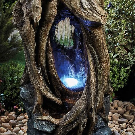 Serenity Hollow Tree Trunk Waterfall Water Feature 5 Serenity Hollow Tree Trunk Waterfall Water Feature - Image 3