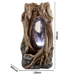 Serenity Hollow Tree Trunk Waterfall Water Feature 11 Serenity Hollow Tree Trunk Waterfall Water Feature -Eden Yard Zone G3946 5