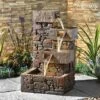 Serenity Cubic Cascading Pebble Wall Water Feature 2 Serenity Cubic Cascading Pebble Wall Water Feature -Eden Yard Zone G3949 1