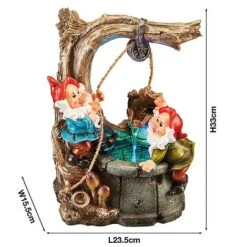 Serenity Gnome Wishing Well Water Feature -Eden Yard Zone G3952 5