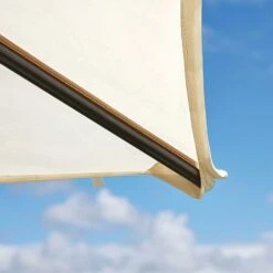 Garden Gear 3x3m Metal Gazebo With Cream Roof And Curtains 16 Garden Gear 3x3m Metal Gazebo With Cream Roof And Curtains -Eden Yard Zone G4161 6