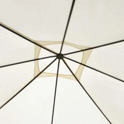 Garden Gear 3x3m Metal Gazebo With Cream Roof And Curtains 17 Garden Gear 3x3m Metal Gazebo With Cream Roof And Curtains -Eden Yard Zone G4161 7