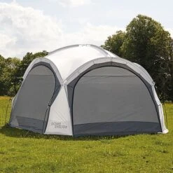 Garden Gear 3.9m Dome Event Shelter With Two Sunshade Walls -Eden Yard Zone G4456 rain sheets 1000x1000 1
