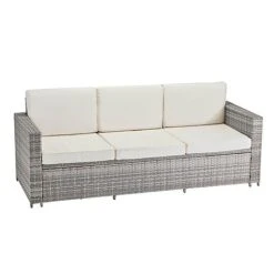 Garden Gear Riviera 5-Seat Rattan Set -Eden Yard Zone G4559 G4561 Riviera 5 Light Grey WCover CO 3