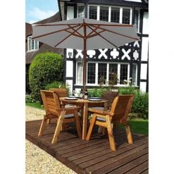 4 Seater Round Table Set -Eden Yard Zone HB09GR 1