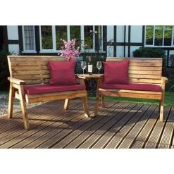 Twin Bench Set Angled -Eden Yard Zone HB115AB