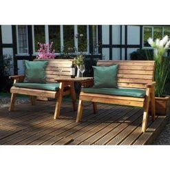 Twin Bench Set Straight 8 Twin Bench Set Straight -Eden Yard Zone HB115BG