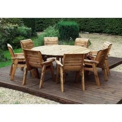 8 Seater Round Table Set -Eden Yard Zone HB11B20Pic5