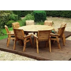 8 Seater Round Table Set -Eden Yard Zone HB11G20Pic1