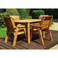 4 Seater Rectangular Table Set 8 4 Seater Rectangular Table Set -Eden Yard Zone HB1220Pic3