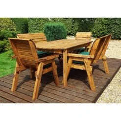 6 Seater Rectangular Table Set With Benches -Eden Yard Zone HB14G20Pic1