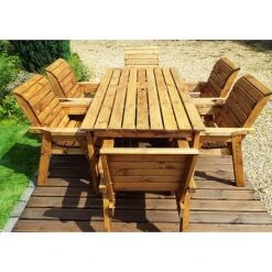 6 Seater Rectangular Table Set 12 6 Seater Rectangular Table Set -Eden Yard Zone HB1520Pic3