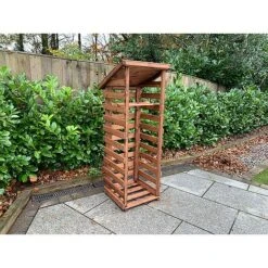 Charles Taylor Wooden Log Store Small 2 X 2ft -Eden Yard Zone HB201205