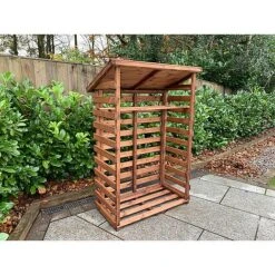 Charles Taylor Wooden Log Store Medium 3 X 2ft -Eden Yard Zone HB202