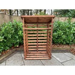Charles Taylor Wooden Log Store Medium 3 X 2ft -Eden Yard Zone HB202203