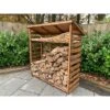 Wooden Log Store Large 5 X 2ft -Eden Yard Zone HB203202