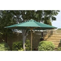 Charles Taylor Wooden Parasol Green 9 Charles Taylor Wooden Parasol Green -Eden Yard Zone HB32 220Garden20Parasol Umbrella20green20top