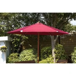 Charles Taylor Wooden Parasol Green 8 Charles Taylor Wooden Parasol Green -Eden Yard Zone HB32