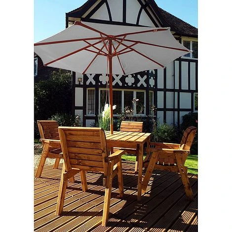 Charles Taylor Wooden Parasol Green 7 Charles Taylor Wooden Parasol Green - Image 5