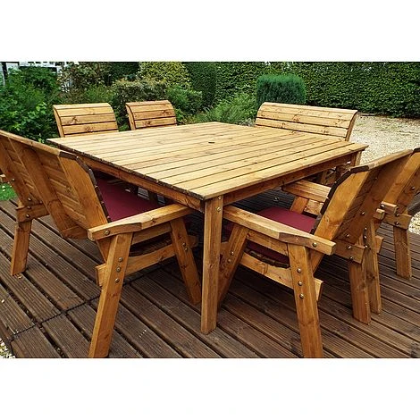 8 Seater Square Table Set With Benches 6 8 Seater Square Table Set With Benches - Image 4