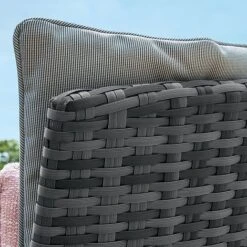 Maze Rattan LA Garden Dining Set Rectangular With Ice Bucket 6 Seat 16 Maze Rattan LA Garden Dining Set Rectangular With Ice Bucket 6 Seat -Eden Yard Zone LA20DINING206205