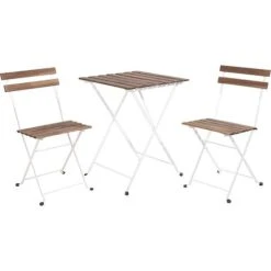 Idooka Acacia Wood Bistro Set -Eden Yard Zone Main30