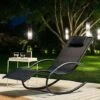 Idooka Mesh Rocking Sun Lounger 1 Idooka Mesh Rocking Sun Lounger -Eden Yard Zone Night1